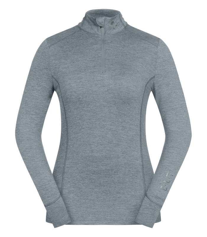 Milano langærmet bluse zip 