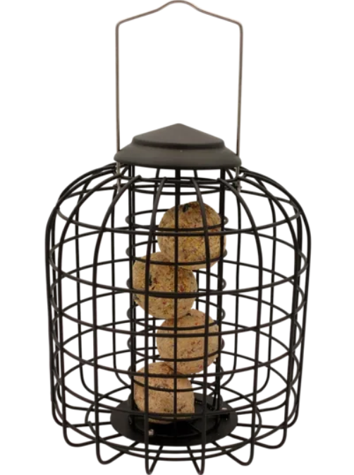 Fuglefoderhus m. gitter til fedtkugler