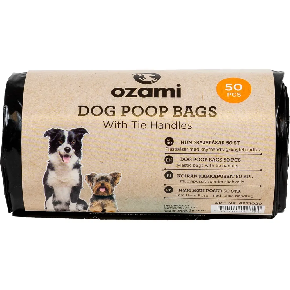 Høm høm poser med håndtag 50 stk.