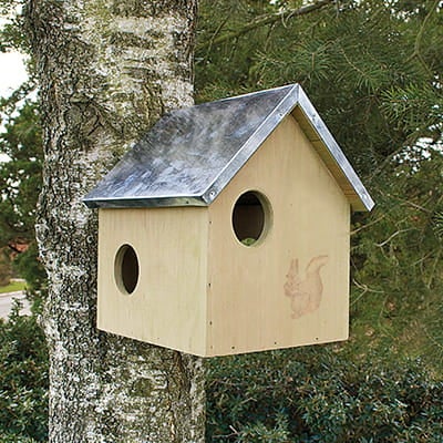 Egernhus med 3 huller og zinktag