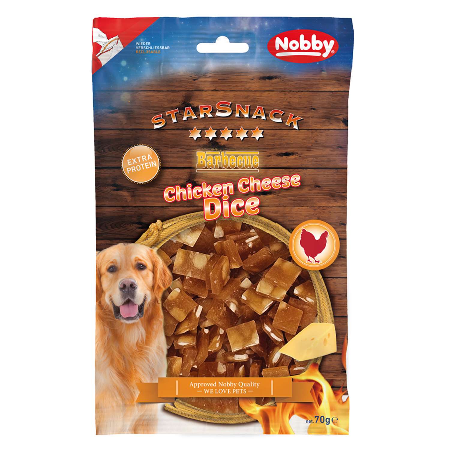StarSnack Barbeque chicken/cheece 70 gram