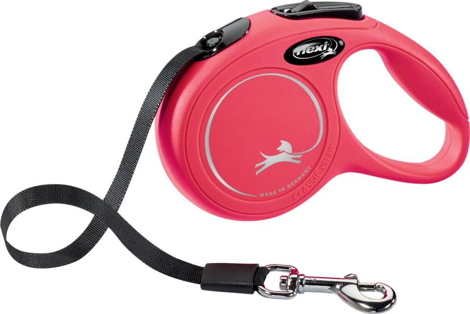 flexi New Classic rulleline til hund - 5 m, S (snor)