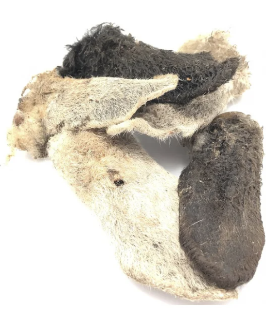 Lammeøre med pels 1 kg 