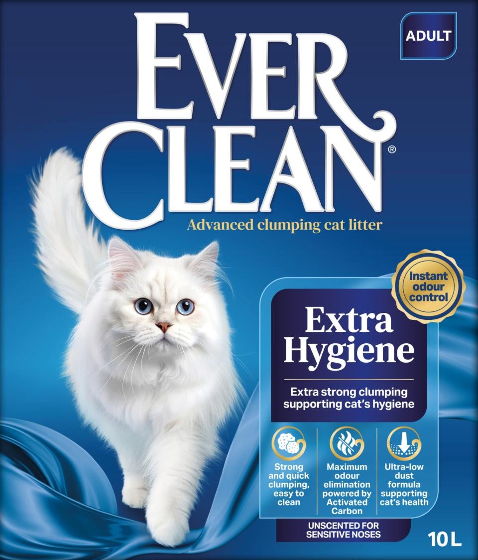 Kraikas dla kota Everclean EverClean - Ekstra Stiprus Clumping Bekvapis kačių kraikas 10 ltr. - (4301) /Katės