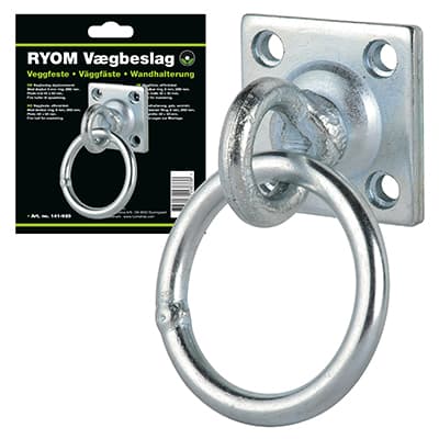 Vægbeslag med drejbar ring galvaniseret