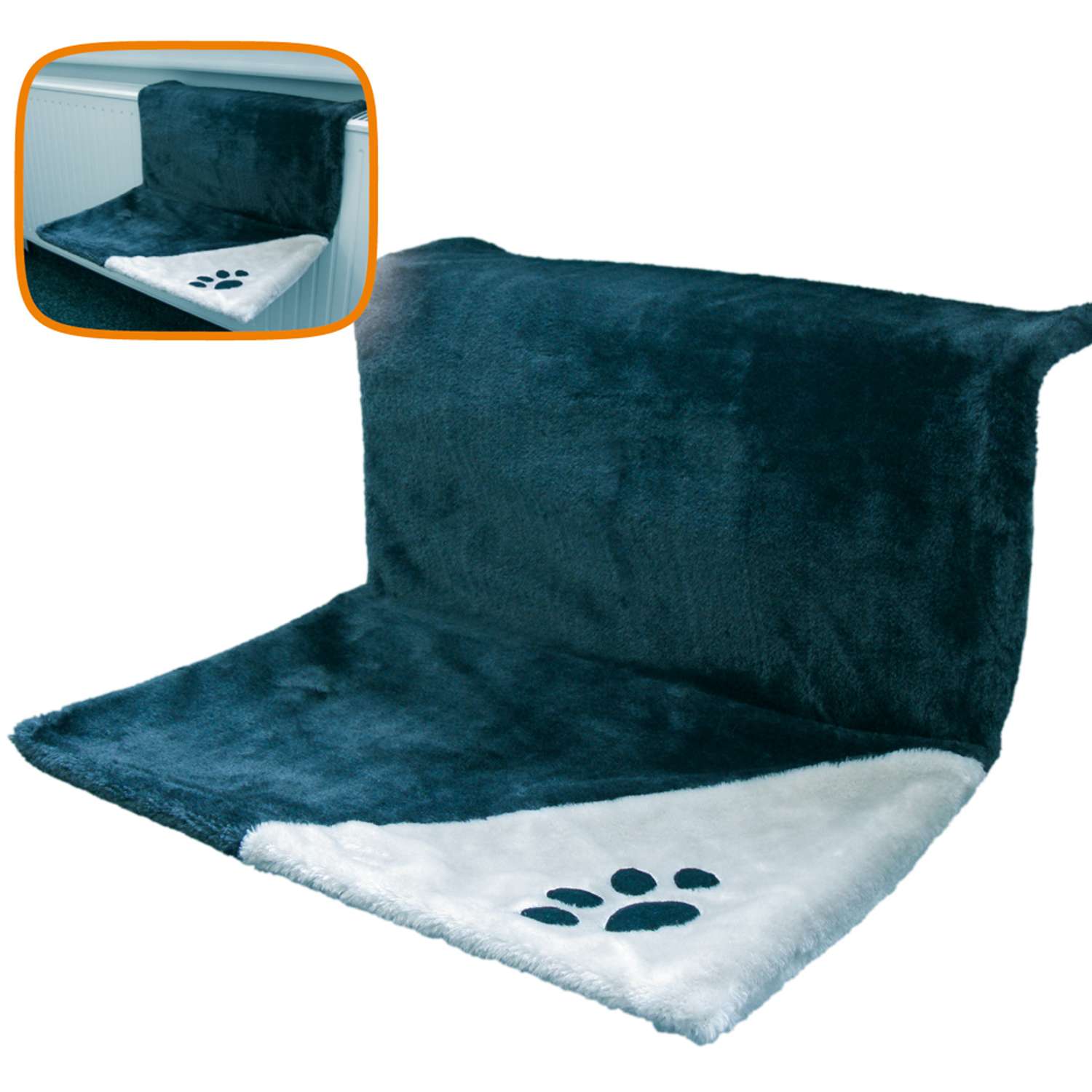Foldbar katteseng til radiator