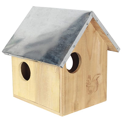 Egernhus med 3 huller og zinktag