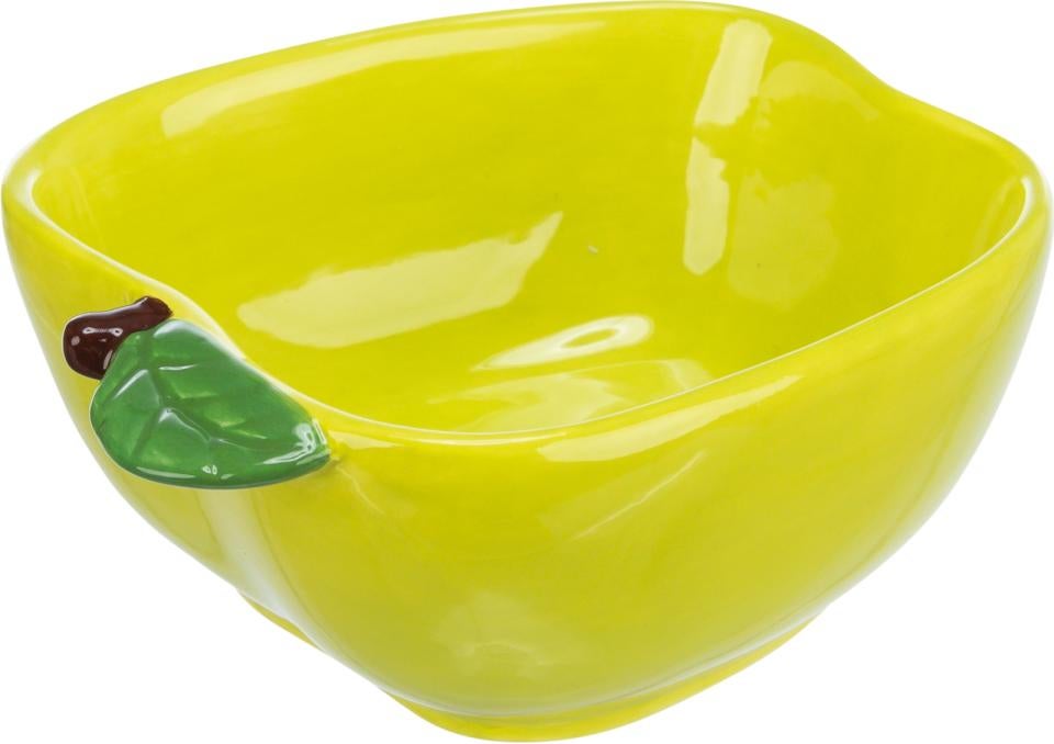 Gnaverskål æble keramisk 