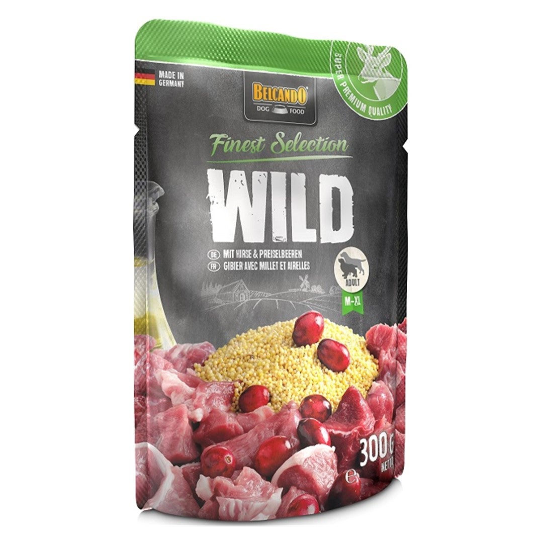 BELCANDO Pounch Vildt m. Hirse & Tyttebær