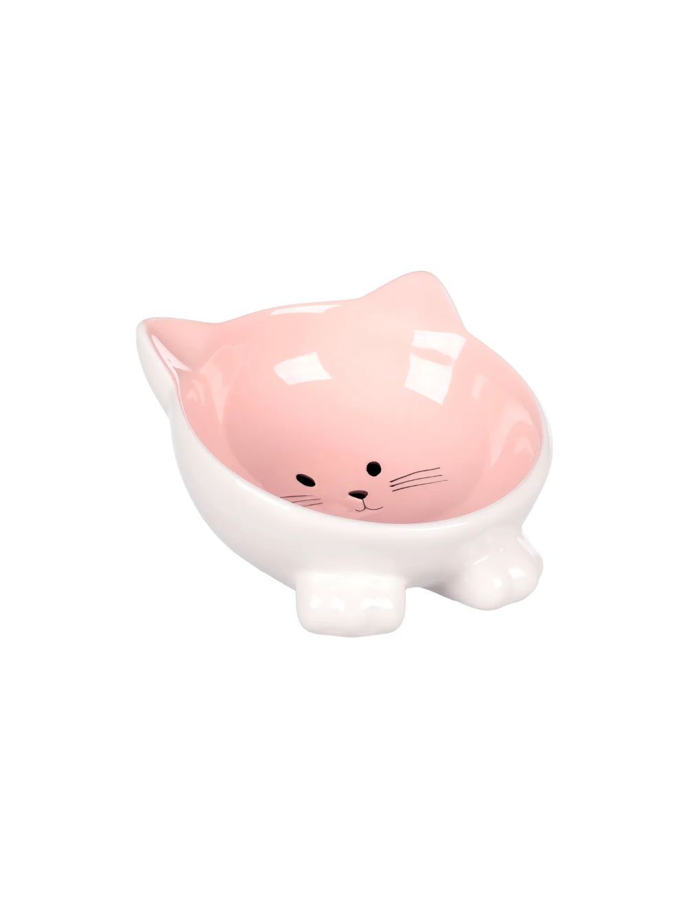 Puzi Foderskål til Katte (Rosa)