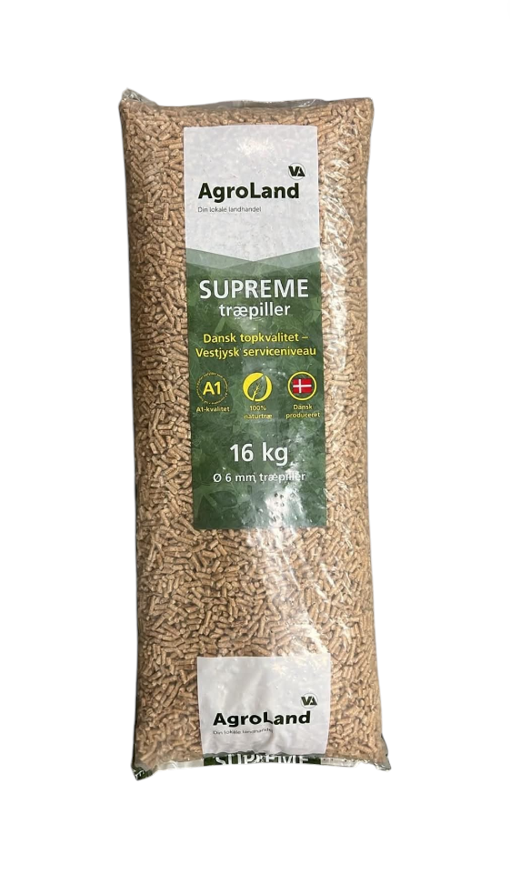 Træpiller premium CM 6 mm palle m/896 kg inkl. fri fragt