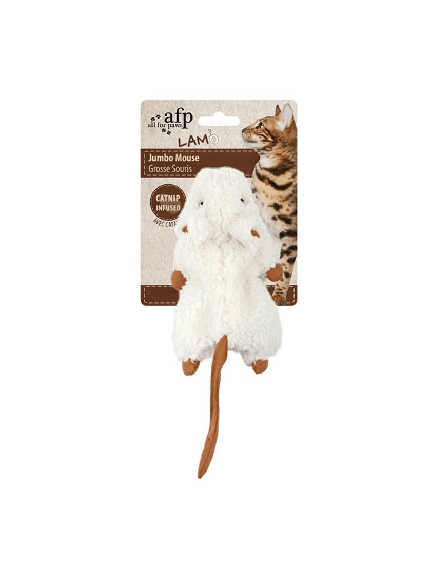 Knitrende jumbomus med catnip