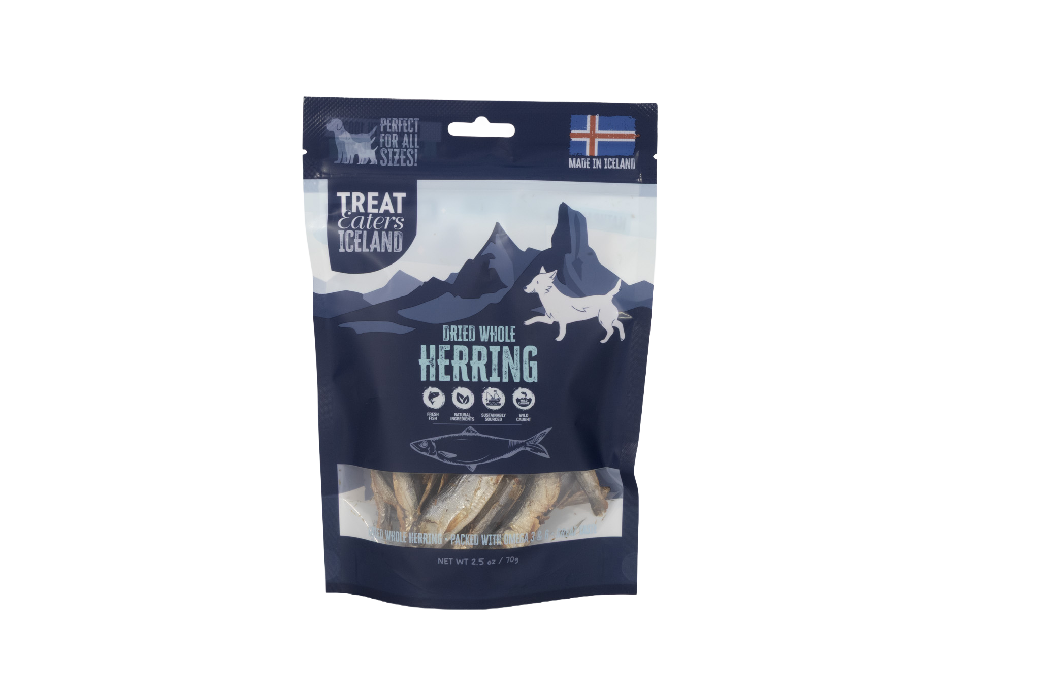 Dried Whole Herring Iceland 70 gram