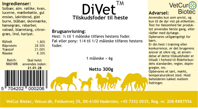 DiVet Hest 300 gram