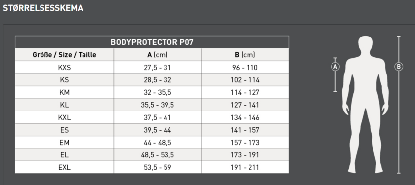 SWING P07 Back Protector flexible barn