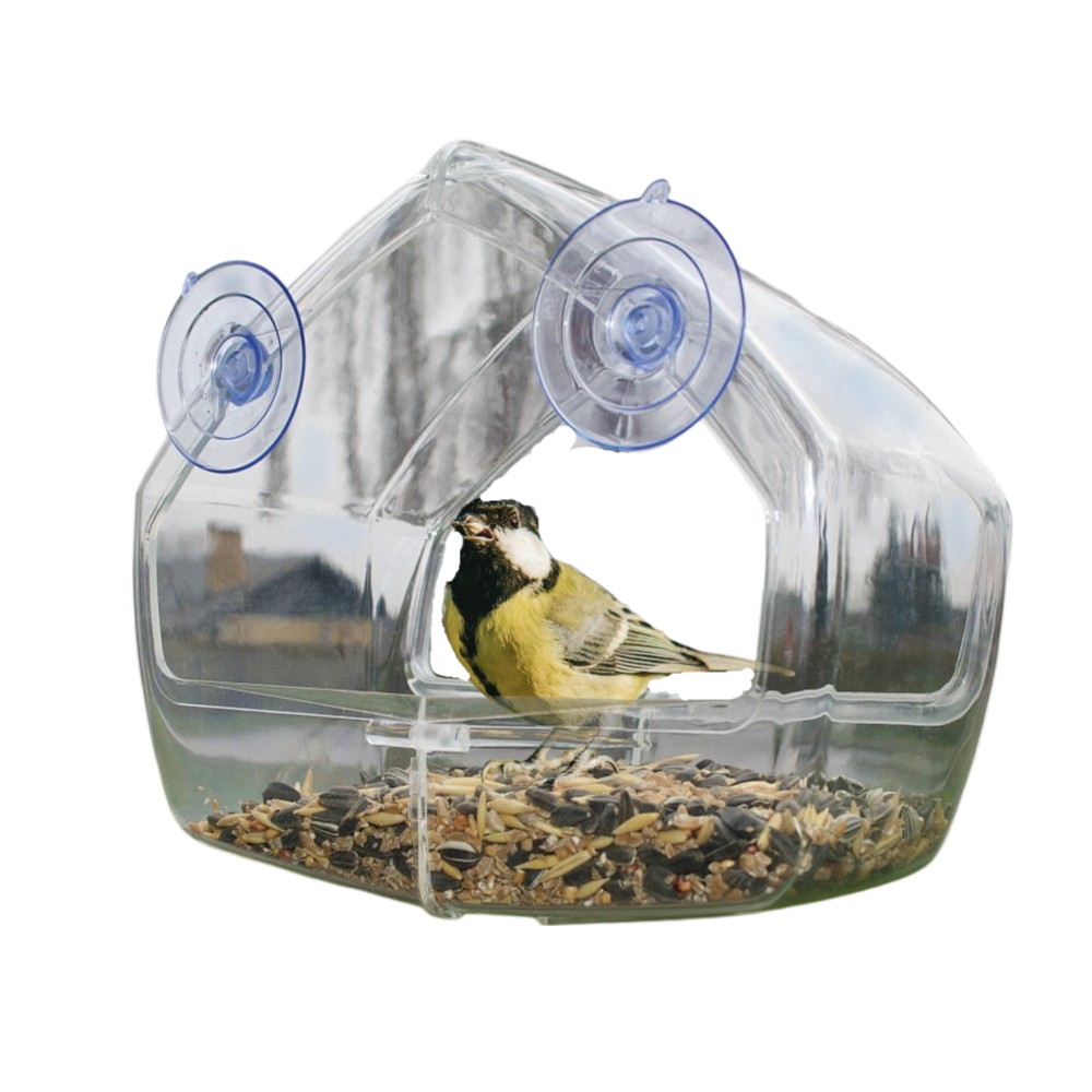 Fuglefoderhus t/vindue klar acryl 