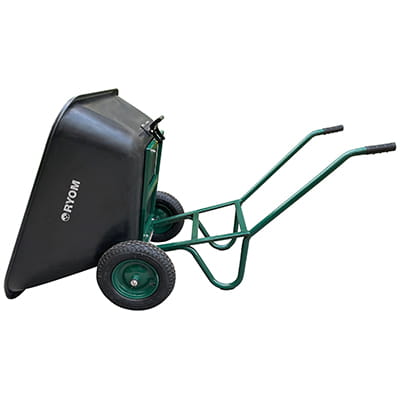 Staldkærre med tip sort 250 liter