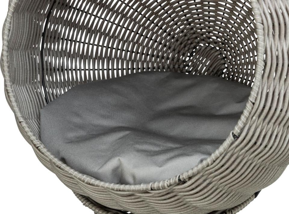 Amalia kattehule polyrattan rund