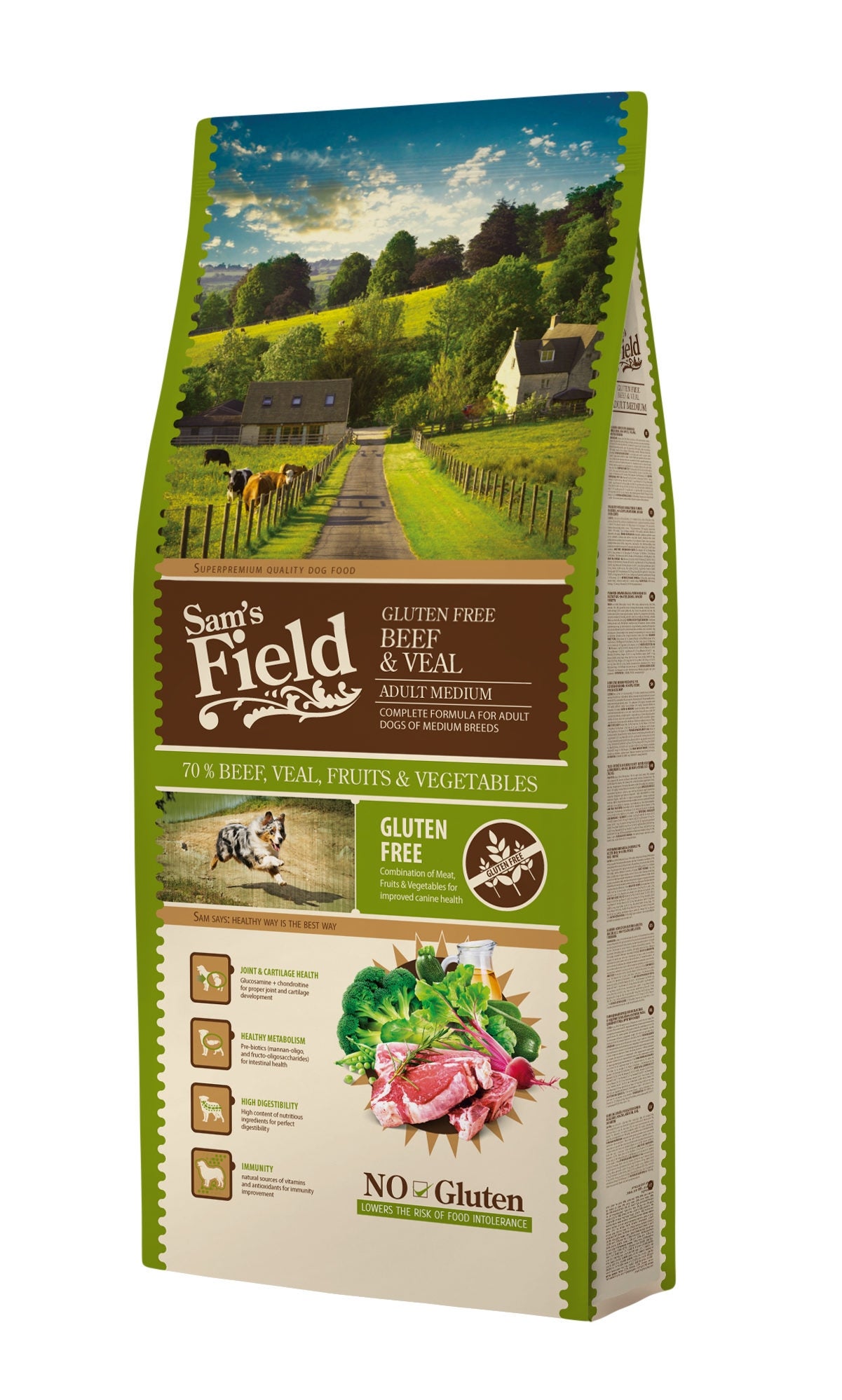 Sams Field Adult Medium Beef & Veal 13 kg