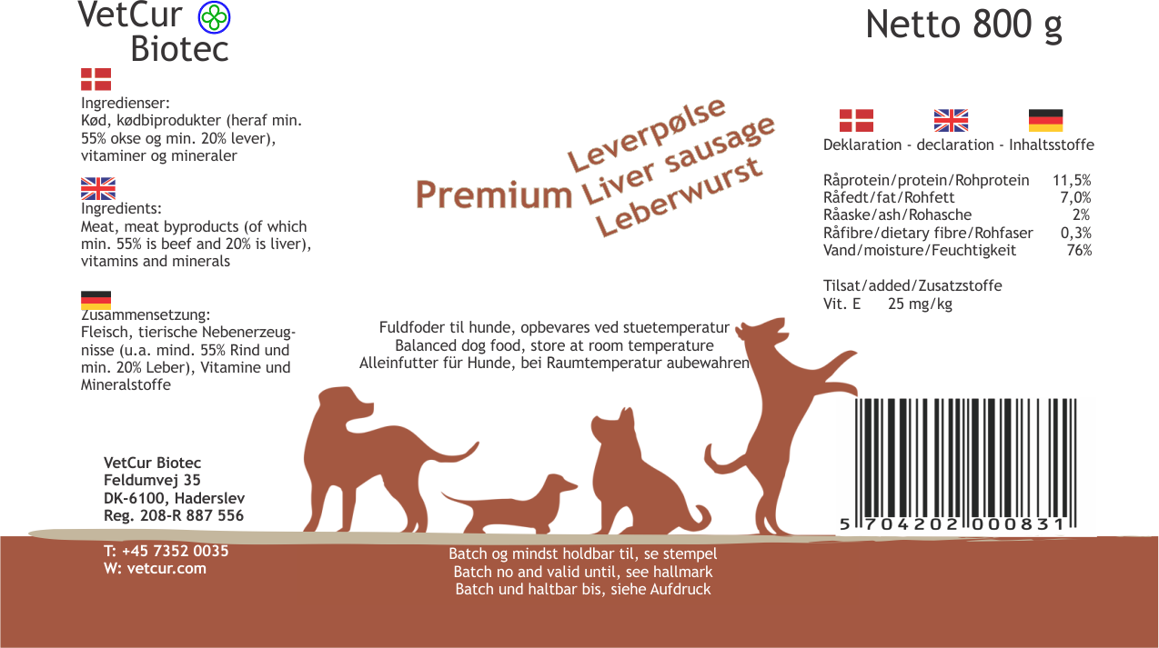 Leverpølse 800 gram