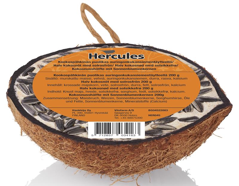 Halve kokosnødder ass.