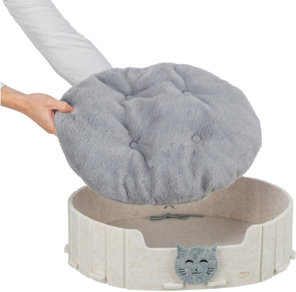 Emelie filt katteseng oval 