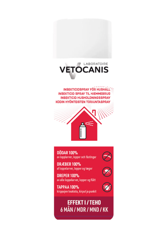 Anti-parasit spray hund til omgivelser 500 ml