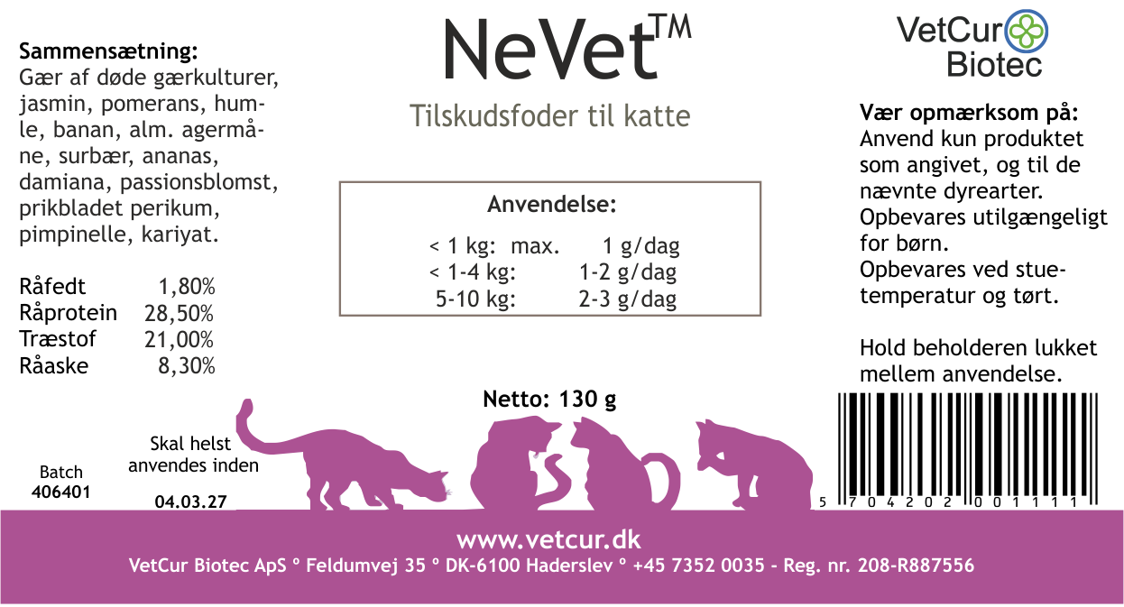NeVet kat 130 gram