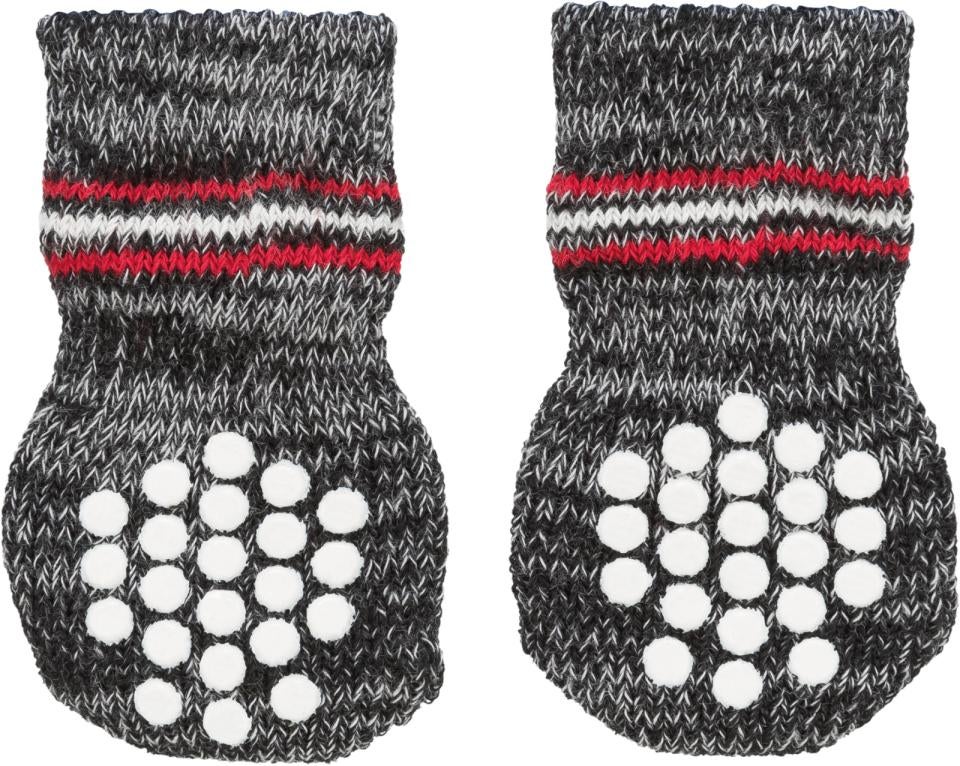 Trixie Dog Socks grey XXS-XS (2 pcs.) non-slip