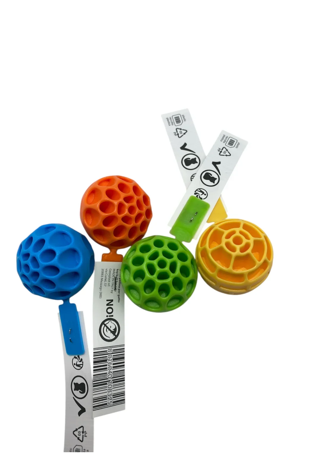 Kattelegetøj hård bold 