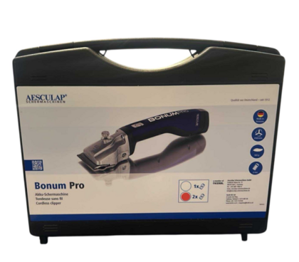 Bonum Pro hesteklipper blå 2 batterier