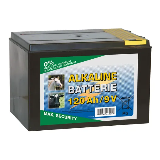 Tørbatteri Alkaline 9V / 120 Ah