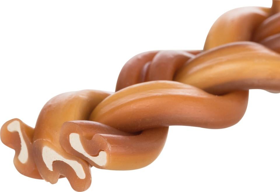 Chewing braid bull pizzle