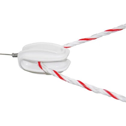 Hjørneisolator til tråd, reb og wire 25 stk.