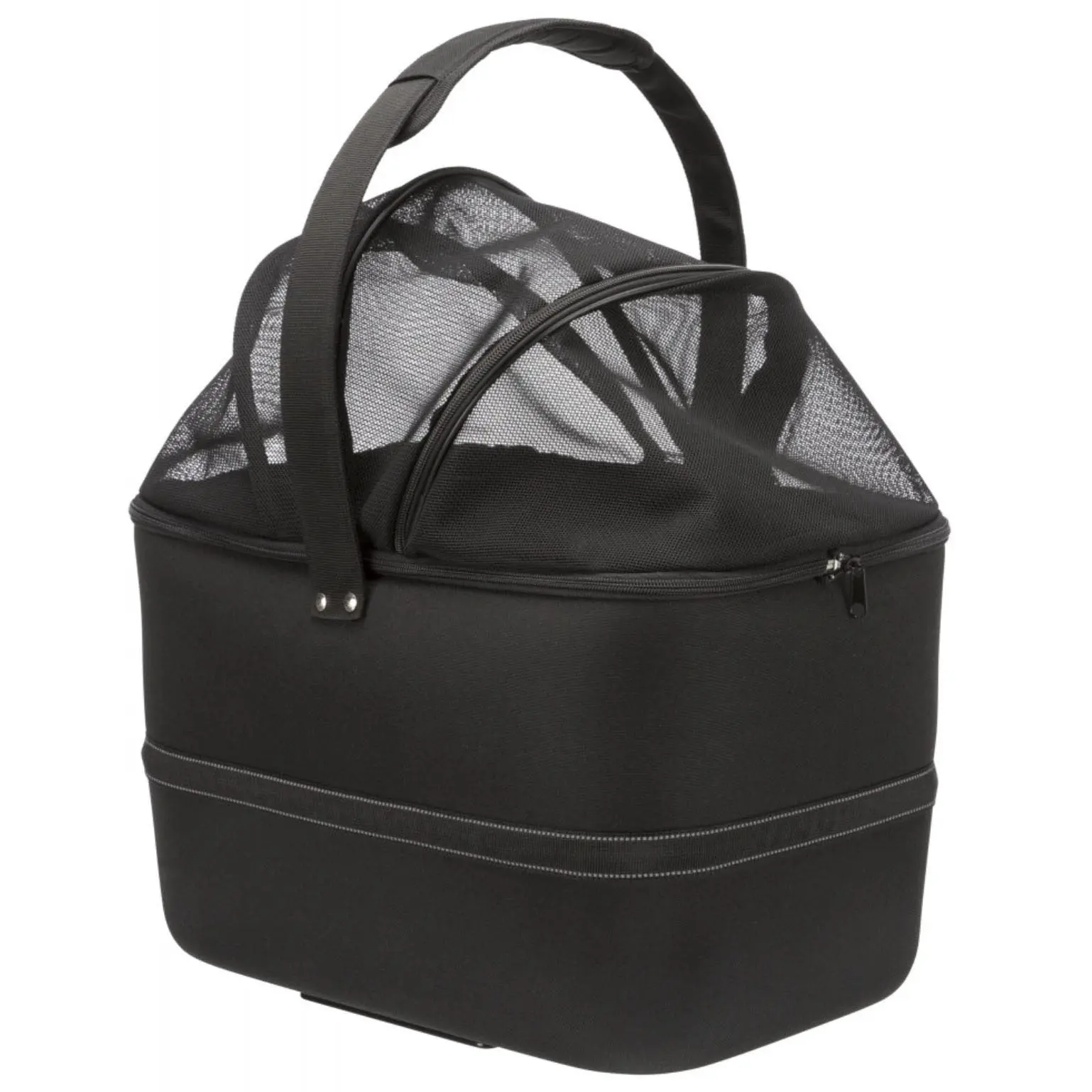 Trixie 13108 Cykeltaske til Kæledyr - 41x47x29cm, Max 6kg - Sort