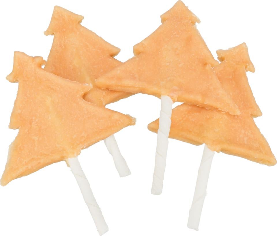 Juletræs tyggepind med kylling og råhud