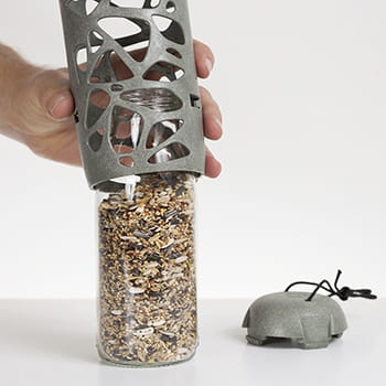 Foderautomat t. foder genbrugsplast