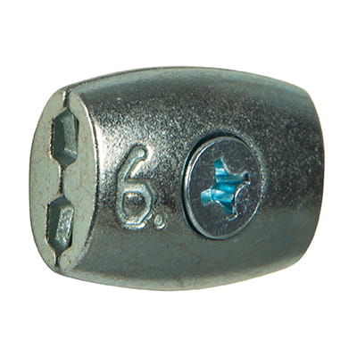 Rebsamler med skrue alu. 5 stk