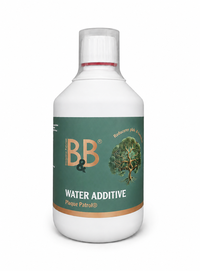 Plaque patrol water additive