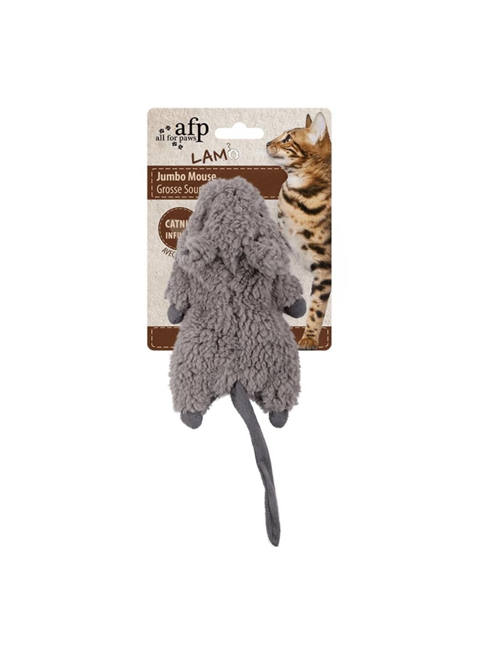 Knitrende jumbomus med catnip