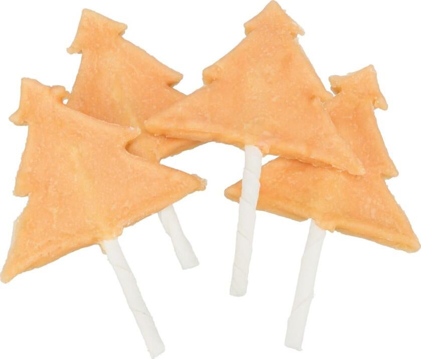 Juletræs tyggepind med kylling og råhud