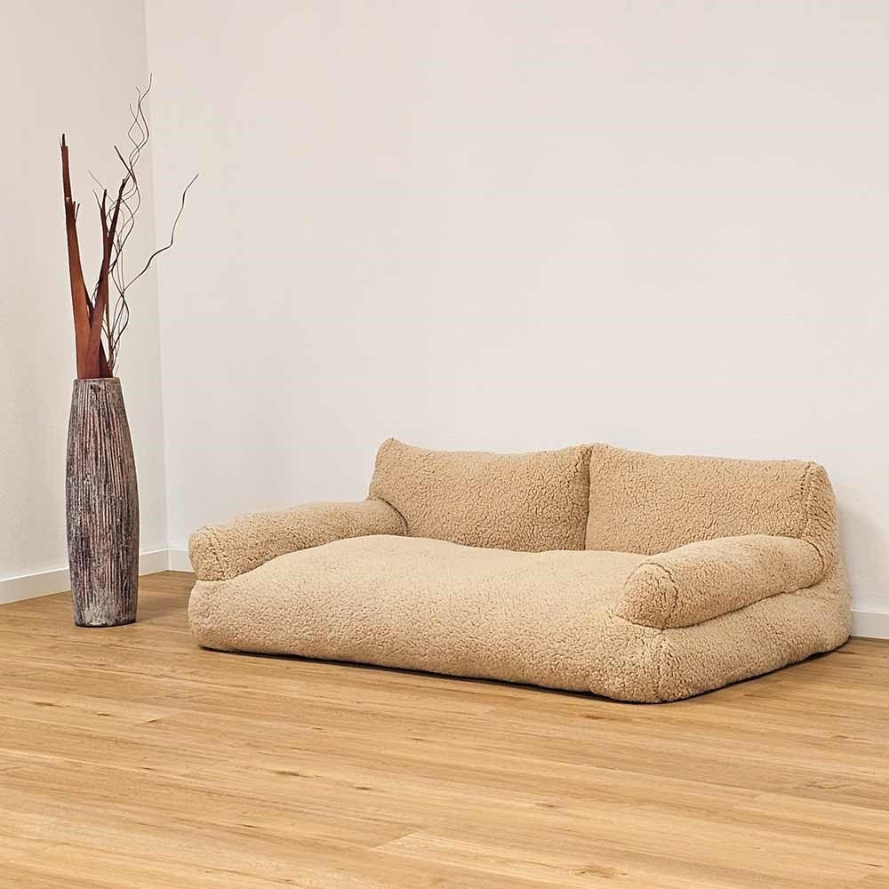 Teddy komfort plys sofa classic beige 