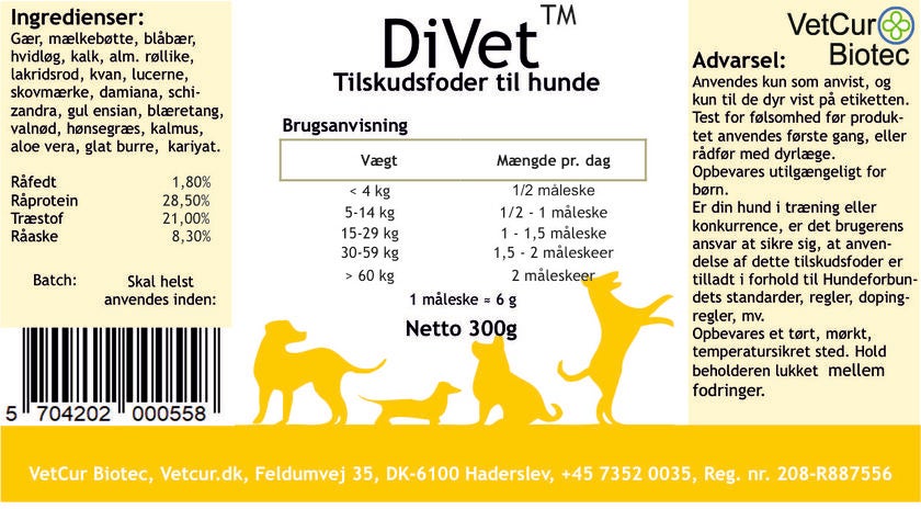 DiVet hund 300 gram