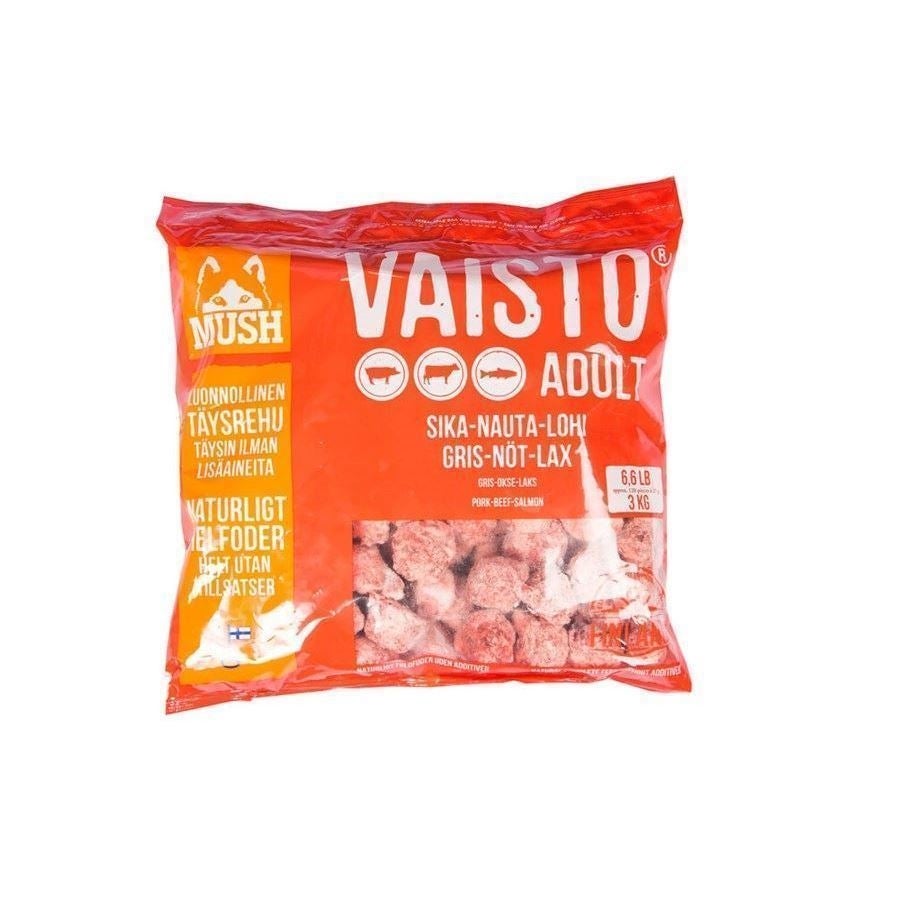 MUSH Vaisto Rød XL - Gris, Okse og Laks - 3kg