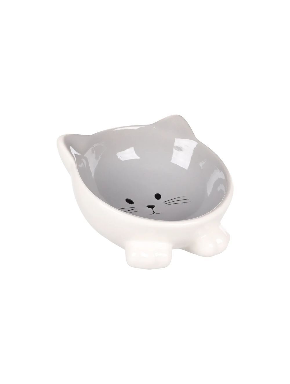 Puzi Foderskål til Katte (Grå)