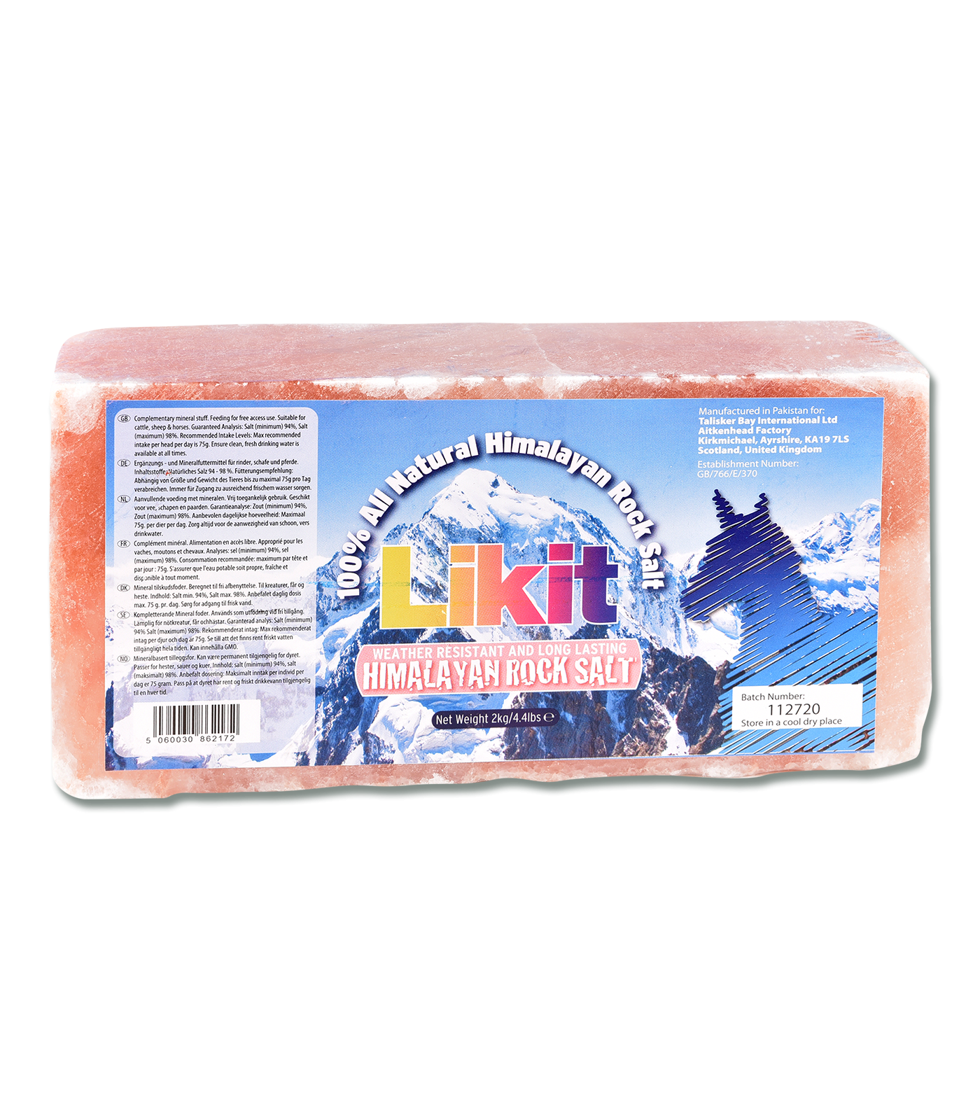 Himalaya firkantet sliksten 2 kg