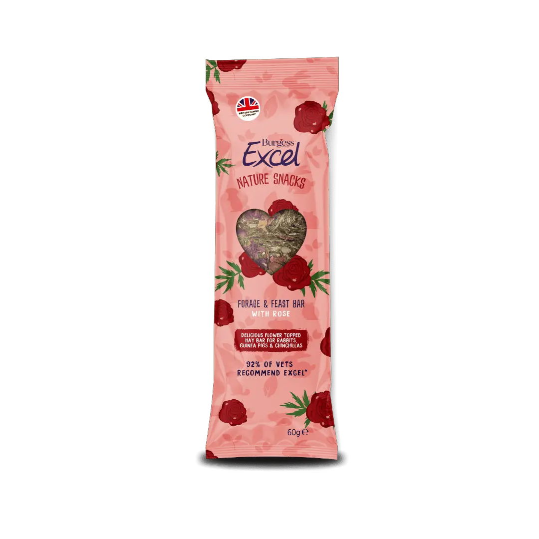 Excel Forage & Feast Bar Rose 60 gram