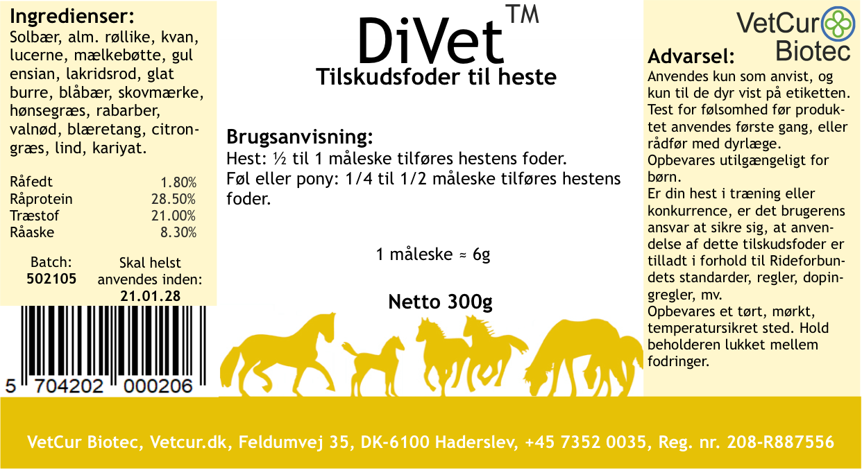 DiVet Hest 300 gram