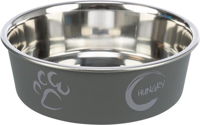 Hungry metalskål skridsikker assorterede farver 