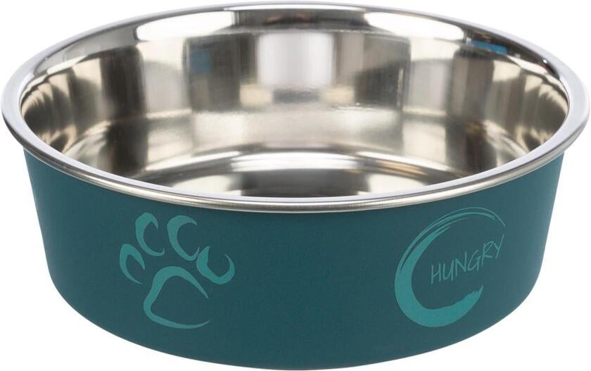 Hungry metalskål skridsikker assorterede farver 